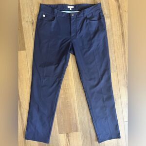Peter Millar Crown Sport Performance 5-Pocket Pants | Navy size 38/32 EUC